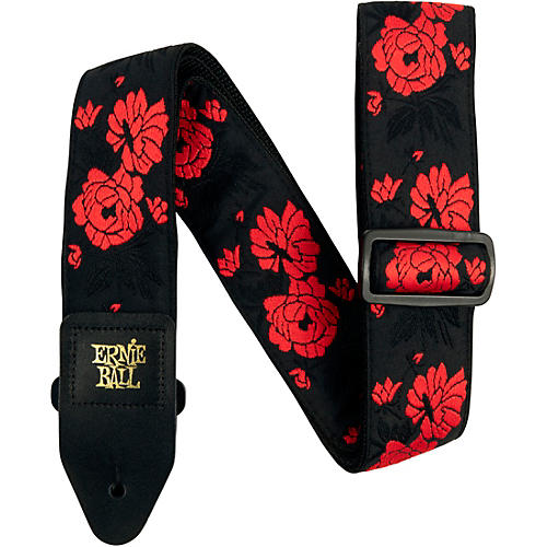 Ernie Ball Jacquard Polypro Guitar Strap Vanilla Rose - musicians--Friend