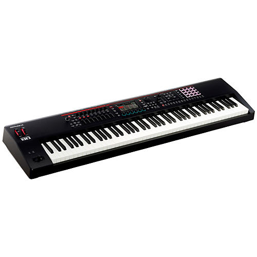Roland FANTOM-08 Synthesizer With KS-20X, DP-10 and EV-5 Plus Black Series Audio and MIDI Cables - musicians--Friend