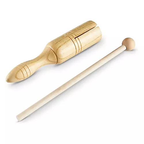 Trophy Small Wood Tone Block with Mallet - musicians--Friend