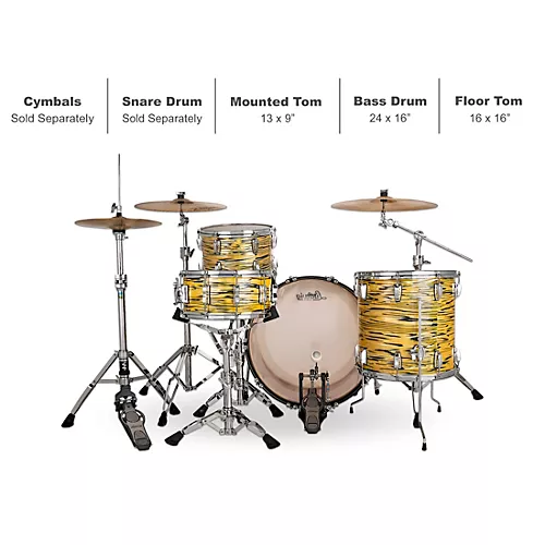 Ludwig Legacy Mahogany 3-Piece Pro Beat Shell Pack With 24