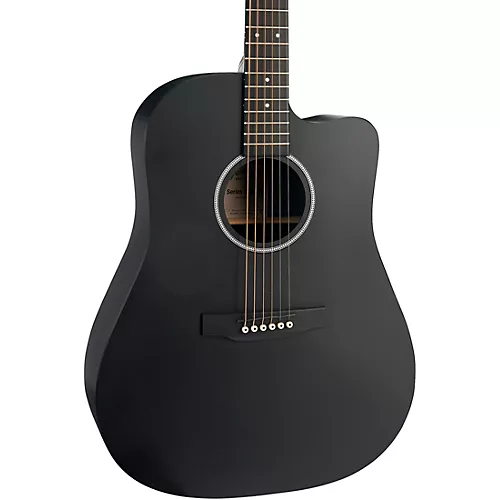 Martin DC-X1E Special X Series HPL Dreadnought Acoustic-Electric Guitar Black - musicians--Friend