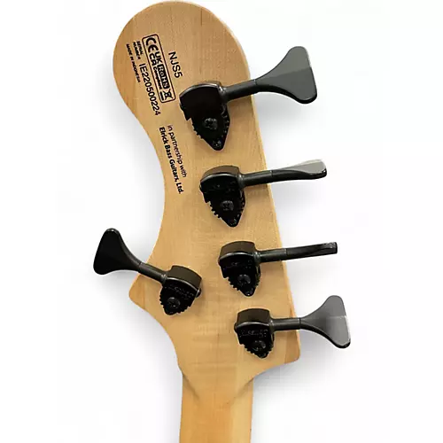 Used 2022 Cort-elrick NJS 5 Black Electric Bass Guitar Black - musicians--Friend