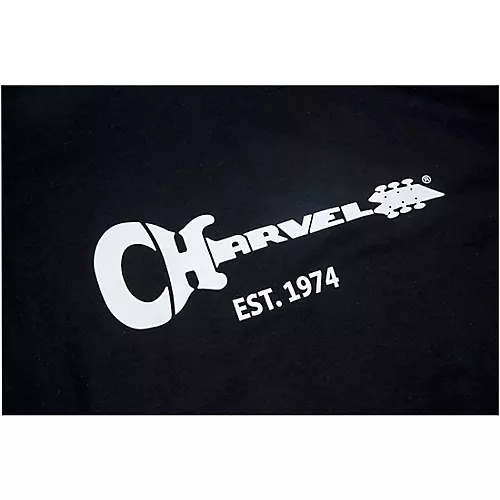 Charvel Guitar Logo Black T-Shirt X Large - musicians--Friend