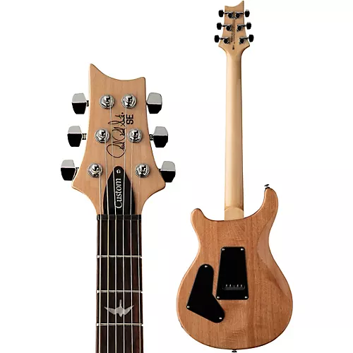 PRS SE Exotic Custom 24 Swamp Ash Burl Electric Guitar Lake Blue - musicians--Friend