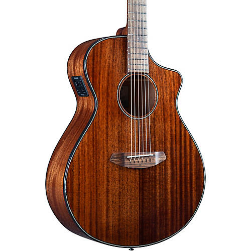 Breedlove Discovery S CE African Mahogany-African Mahogany HB Concert Acoustic-Electric Guitar Natural - musicians--Friend