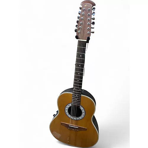 Used Ovation CC65 CELEBRITY Natural 12 String Acoustic Electric Guitar Natural - musicians--Friend