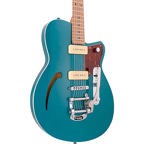 Reverend Club King 290 Roasted Maple Fingerboard Electric Guitar Deep Sea Blue - musicians--Friend