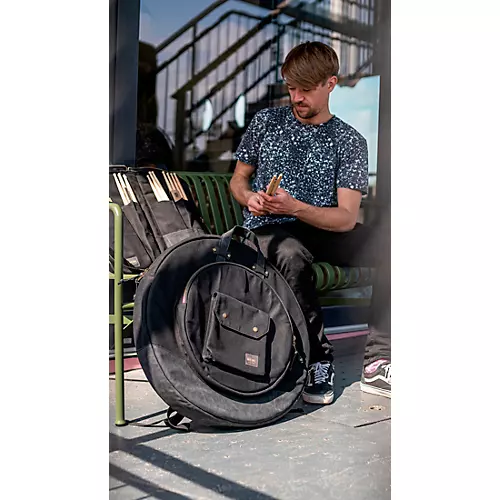 MEINL Waxed Canvas Cymbal Bag 22 in. Black - musicians--Friend