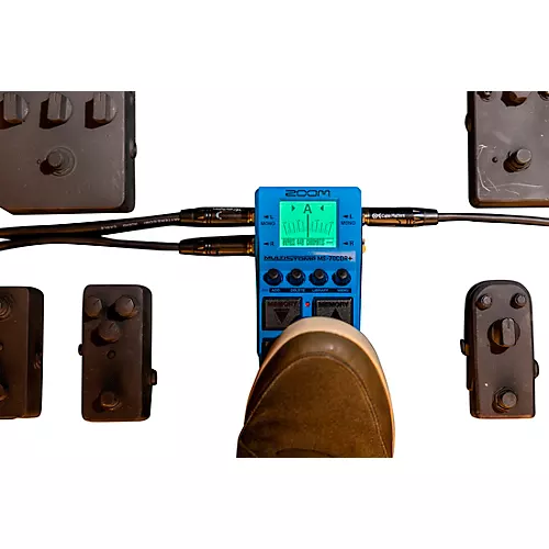 Zoom MS-70CDR+ MultiStomp Chorus/Delay/Reverb Effects Pedal Blue - musicians--Friend