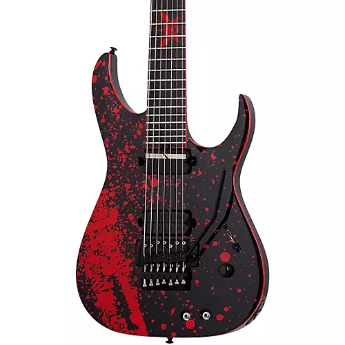 Schecter Guitar Research Sullivan King Banshee-7 FR-S Electric Guitar Obsidian Blood - musicians--Friend