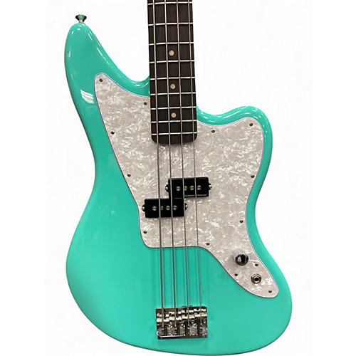 Used 2024 Fender Mark Hoppus Signature Jaguar Bass Seafoam Green Electric Bass Guitar Seafoam Green - musicians--Friend