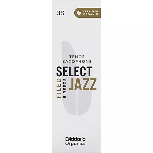 D'Addario Woodwinds Select Jazz, Tenor Saxophone Reeds - Filed,Box of 5 4H - musicians--Friend