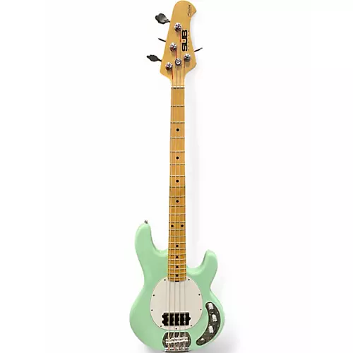 Used Sterling by Music Man Sub 4 Seafoam Green Electric Bass Guitar Seafoam Green - musicians--Friend