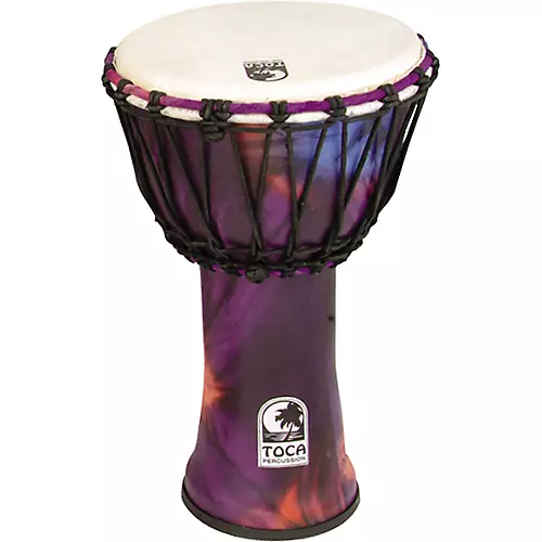 Toca Synergy Freestyle Rope Tuned Djembe 7 in Purple - musicians--Friend