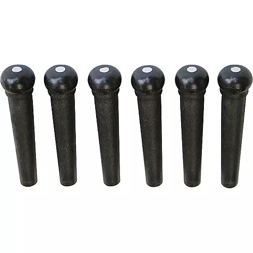 Graph Tech Tusq Ivory Acoustic Guitar Bridge Pins Black White Dot - musicians--Friend