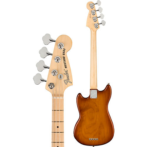 Fender American Performer Limited-Edition Mustang Electric Bass Guitar Satin Honey Burst - musicians--Friend