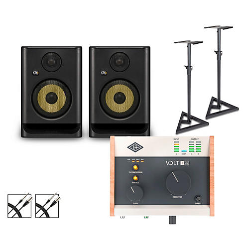 Universal Audio Volt 176 with KRK ROKIT G5 Studio Monitor Pair (Stands & Cables Included) ROKIT 5 - musicians--Friend