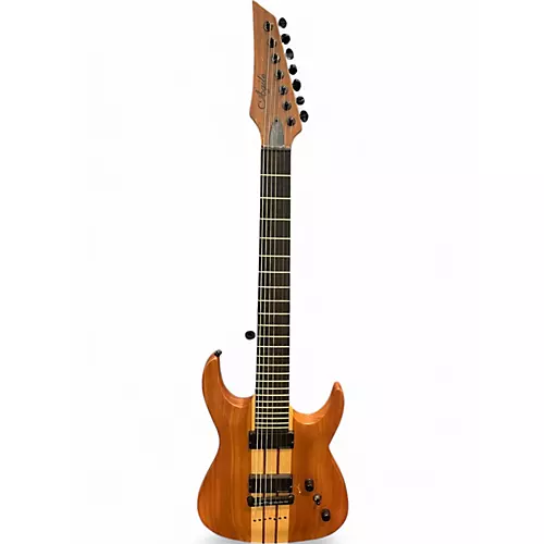 Used Agile Septor Elite 728 Natural Solid Body Electric Guitar Natural - musicians--Friend