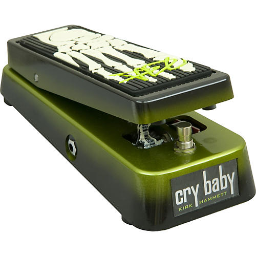 Dunlop KH95 Kirk Hammett Signature Cry Baby Wah Guitar Effects Pedal Black and Green - musicians--Friend