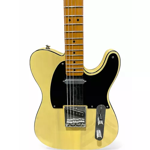 Used Squier 40TH ANIVERSERY TELECASTER YELLOW Solid Body Electric Guitar YELLOW - musicians--Friend