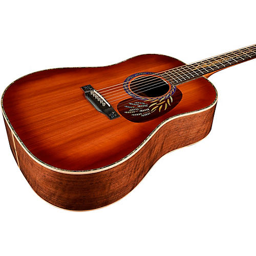Martin Limited-Edition Hops and Barley Dreadnought Acoustic Guitar Toasted Burst - musicians--Friend