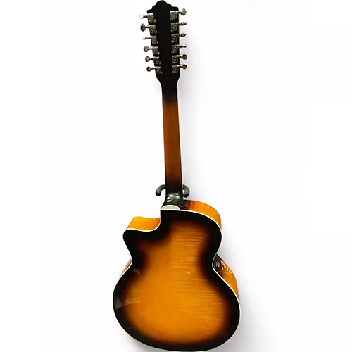 Used Guild f-25 12 ce 2 Tone Sunburst 12 String Acoustic Electric Guitar 2 Tone Sunburst - musicians--Friend