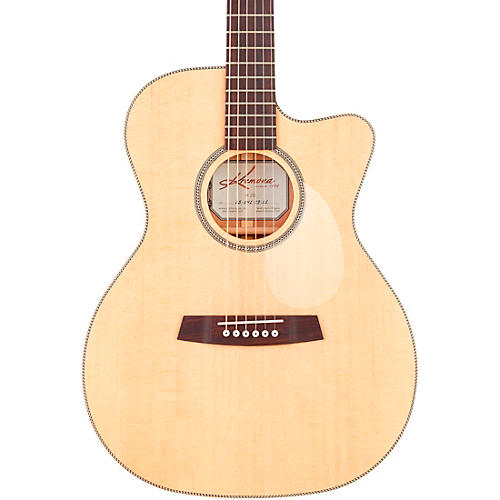 Kremona M25 CW OM-Style Acoustic-Electric Guitar Natural - musicians--Friend