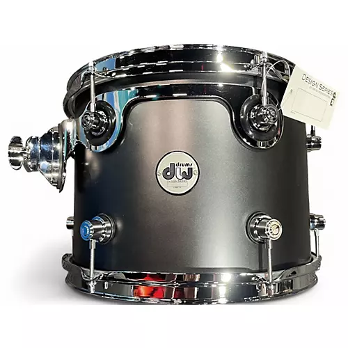 Used DW 14in Design Series 9X14 Mounted Tom Black Satin Drum Black Satin 33 - musicians--Friend