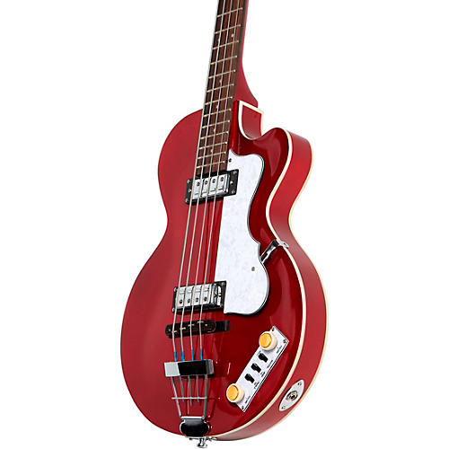 Hofner Ignition Series Short-Scale Club Bass Guitar Pearl White - musicians--Friend