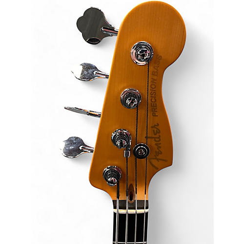 Used 2024 Fender American Ultra II Precision Bass Texas Tea Electric Bass Guitar Texas Tea - musicians--Friend