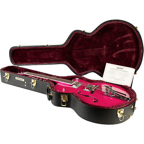 Gretsch Guitars G6120T-HR Brian Setzer Signature Hot Rod Hollowbody With Bigsby Magenta Sparkle - musicians--Friend