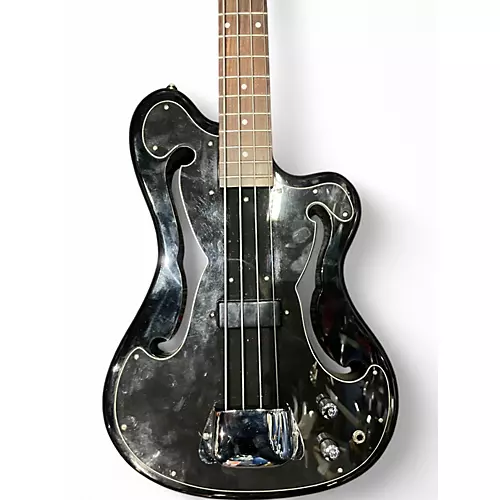 Used Eastwood TB64 Black Electric Bass Guitar Black - musicians--Friend