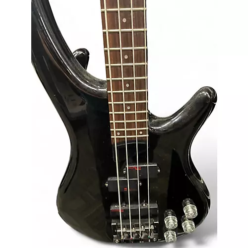 Used Ibanez SR800 Black Electric Bass Guitar Black - musicians--Friend