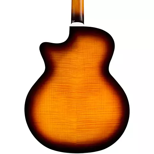 Guild F-2512CE Deluxe 12-String Cutaway Jumbo Acoustic-Electric Guitar Antique Burst - musicians--Friend