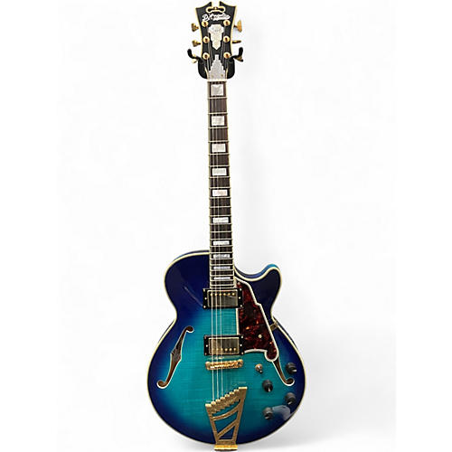 Used D'Angelico EX-SS Blue Burst Hollow Body Electric Guitar Blue Burst - musicians--Friend