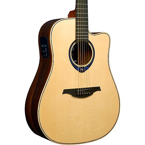 Lag Guitars Tramontane HyVibe THV30DCE Dreadnought Acoustic-Electric Smart Guitar Natural - musicians--Friend