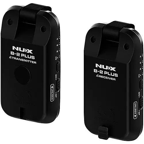 NUX B-2 PLUS 2.4gHz Guitar Wireless System Black - musicians--Friend