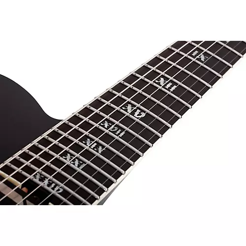Schecter Guitar Research PT-7 FR-S SLS Elite Evil Twin Electric Guitar Satin Black - musicians--Friend
