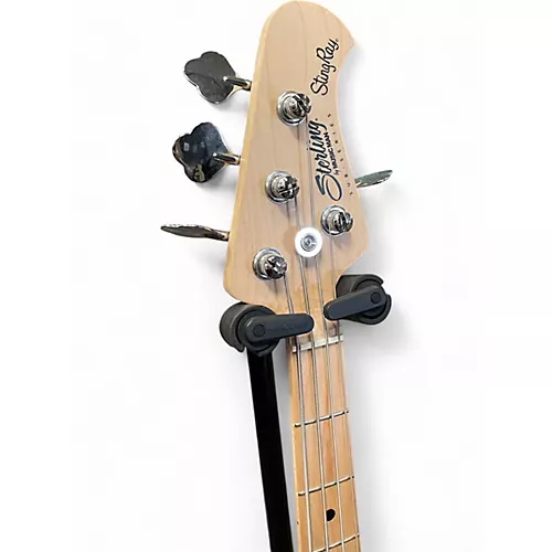 Used Sterling by Music Man Sub 4 Black Electric Bass Guitar Black - musicians--Friend