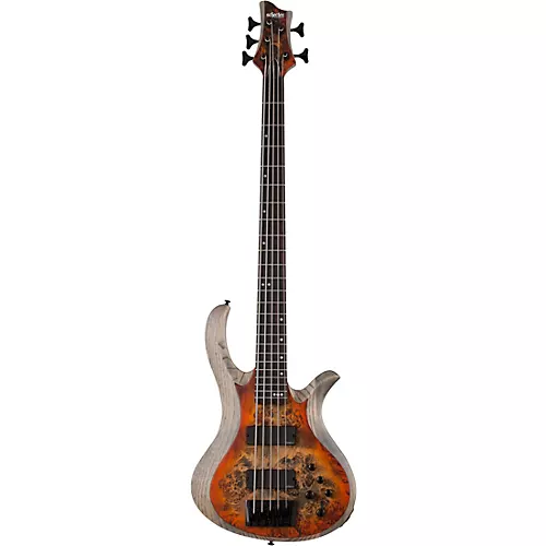 Schecter Guitar Research Riot-5 5-String Bass Aurora Burst - musicians--Friend