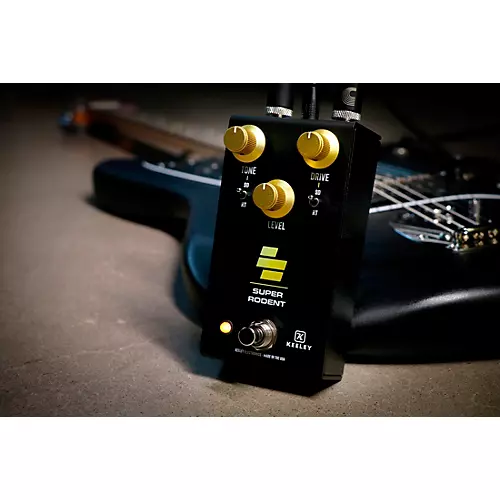 Keeley Super Rodent Overdrive & Distortion Effects Pedal Black/Yellow - musicians--Friend