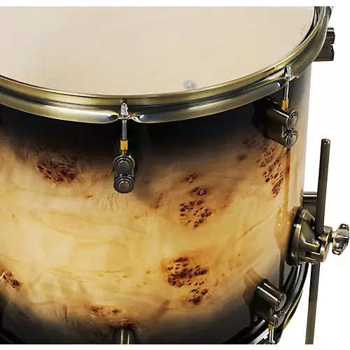 PDP by DW Limited-Edition Mapa Burl 4-Piece Shell Pack With Antique Bronze Hardware Black Burst - musicians--Friend
