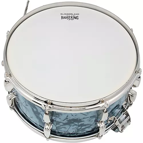 Slingerland Limited-Edition Radio King Finish Ply Maple Snare Drum 14 x 5 in. Black Diamond Pearl - musicians--Friend