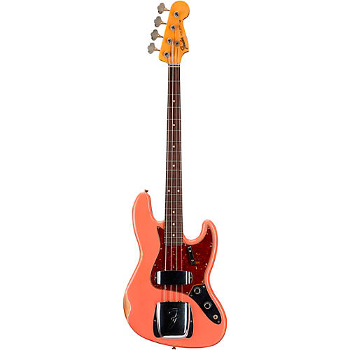 Fender Custom Shop Limited-Edition '60 Jazz Bass Relic Super Faded Aged Sonic Blue - musicians--Friend