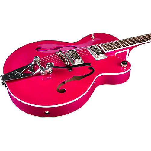Gretsch Guitars G6120T-HR Brian Setzer Signature Hot Rod Hollowbody With Bigsby Magenta Sparkle - musicians--Friend