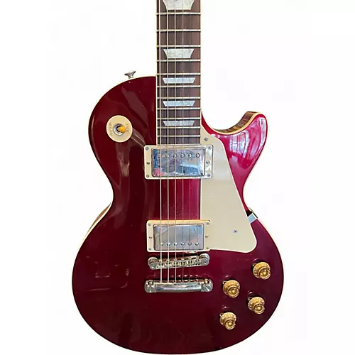 Used 2023 Gibson LES PAUL STANDARD 50S BURGUNDY SPARKLE Solid Body Electric Guitar BURGUNDY SPARKLE - musicians--Friend