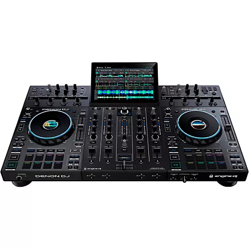 Denon DJ PRIME 4+ Standalone Streaming 4-Channel DJ Controller White - musicians--Friend