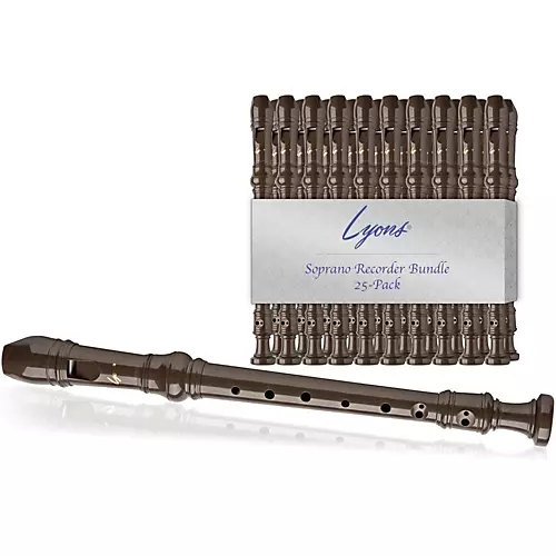 Lyons Soprano Recorder Value Bundle 25-Pack Transparent Clear - musicians--Friend