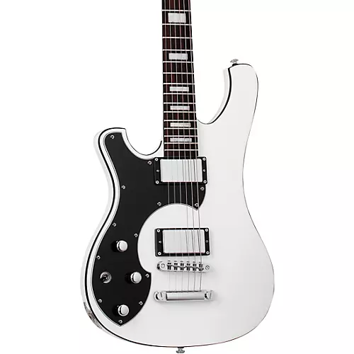 Schecter Guitar Research Stargazer-6 Left Handed Electric Guitar Gloss White - musicians--Friend