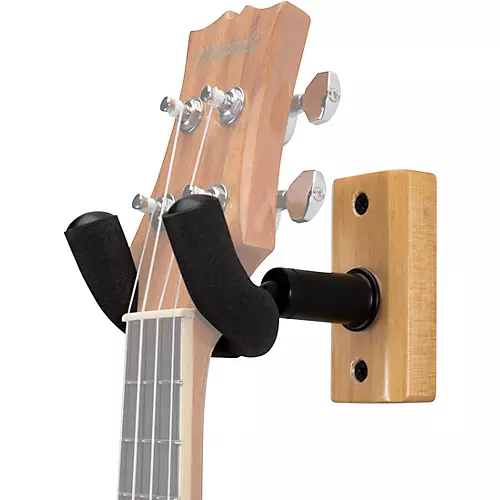 Proline Solid Wood Ukulele/Mandolin Wall Hanger - Natural, 2-Pack - musicians--Friend